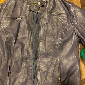 Purple woman’s motorcycle jacket